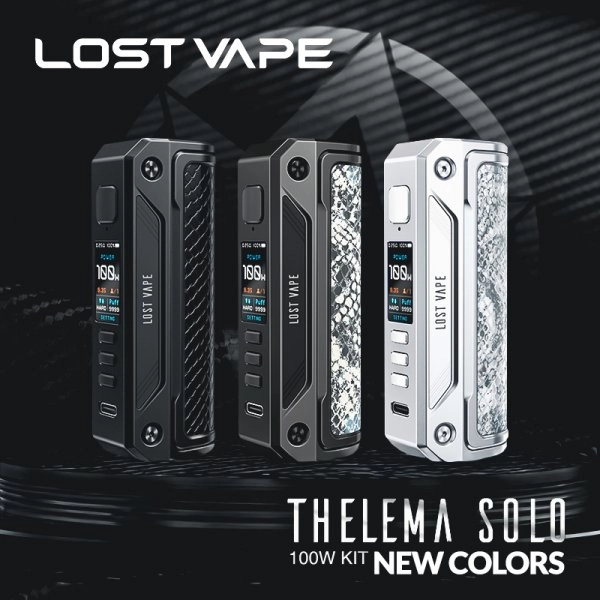 lost vape thelema solo 100w 18650/21700 mod